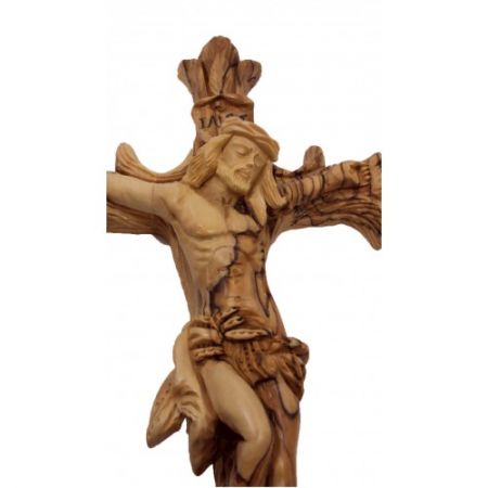 Intricate Olive Wood hand carved Crucifix bethlehem 3 n1445 500x500